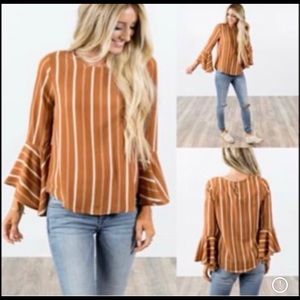 Stevie Hender Camille Top in Rust